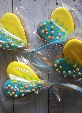 Пряники сердце украины, патриотические пряники