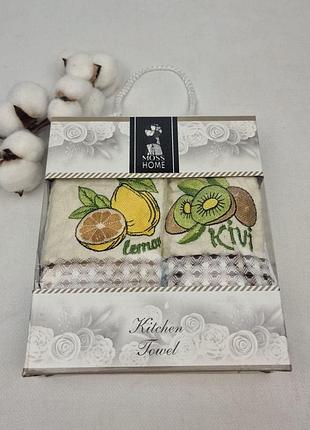 Набор вафельных полотенец nilteks 2 шт towel fruit