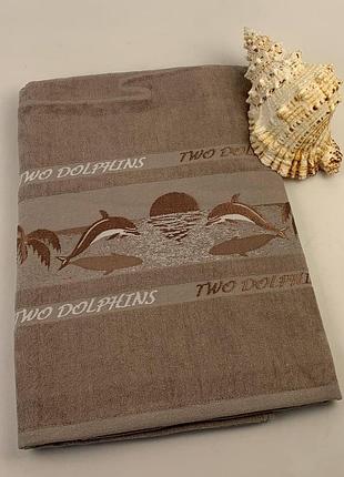 Пляжний рушник philippus 90x170 kahve (e256 dolphins)