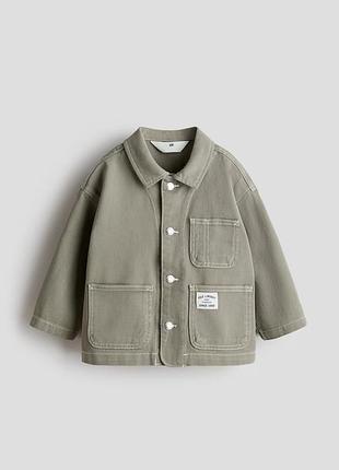 Джинсовая курточка хаки от h&amp;m от 122 до 140 см