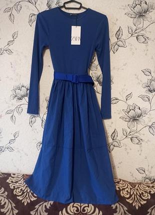 Сукня,сукня zara,синя сукня ,платье , женское платье,платье zara