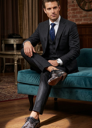 Rarity & exotic: чоловічі туфлі floris van bommel | 100% натуральна шкіра пітона | limited edition | 41-41.5