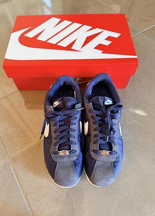 Кросівки жіночі nike cortez  сині розмір 40 (25.5см) 8.5 натуральна замша і текстиль