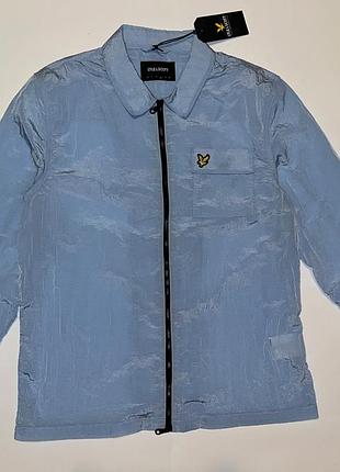 Овршот, ветровка lyle & scott nylon pocket overshirt blue