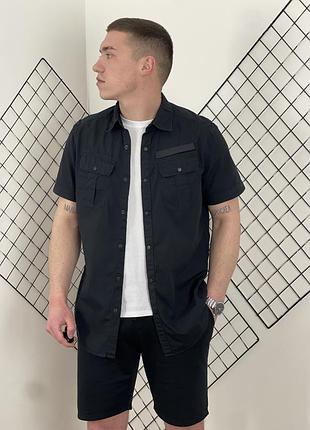 Чорна літня сорочка g star raw
