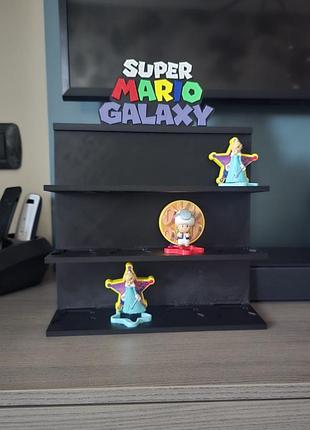 Підставка доя фігурок super mario galaxy із mcdonalds, стенд супер маріо макдональдс