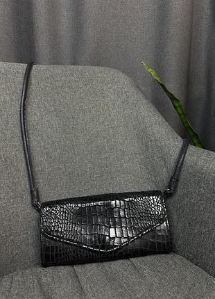 Оригінальна шкіряна сумка liebeskind berlin croc embossed leather