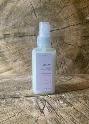 Спрей для комплексного догляду волосся solvee maitre spray multi-effect
