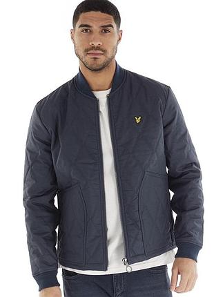 Оригінальний вощений стьобаний  бомбер куртка  lyle & scott vintage