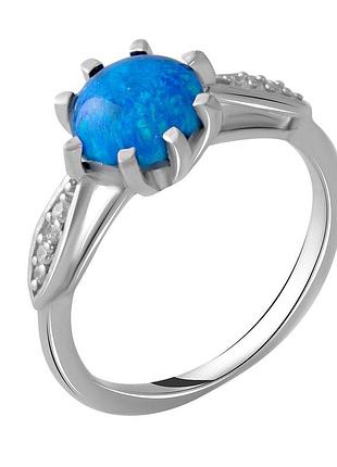 Серебряное кольцо proba с опалом 0.896ct, вес изделия 2,28 гр (2050612) 18 размер