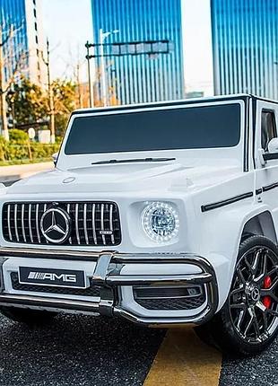 Дитячий електромобіль на акумуляторі джип mercedes m 4259 з пультом р/у для дітей 3-8 років білий