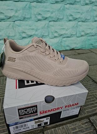 Кроссовки повседневные skechers bobs squad chaos модель 117209 nude