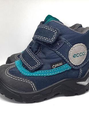 Детские ботинки ecco snowride gore-tex 751101 размер 22, для ножки длиной около 13.5 см
