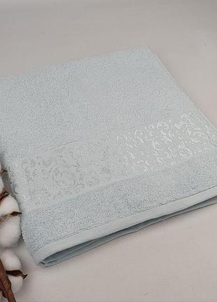 Рушник philippus super cotton 70x140 ruby блакитний (a505)