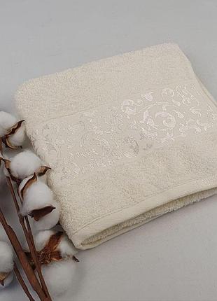 Рушник philippus super cotton 50x90 ruby молочний (a505)