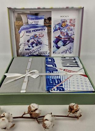 Постільна білизна first choice digital ранфорс 160x220 hockey