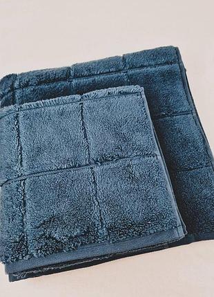 Набір рушників ae 2шт microcotton синій