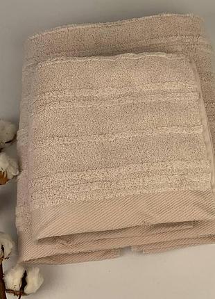 Набір рушників pupilla 2шт microcotton cevher powder