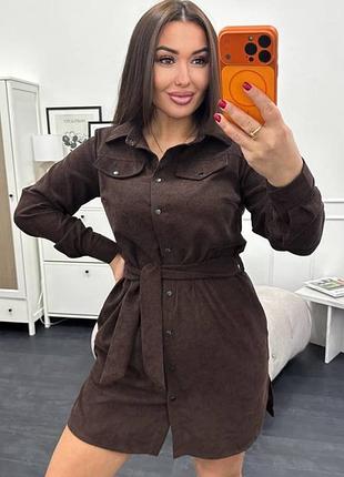 Вельветова сукня
