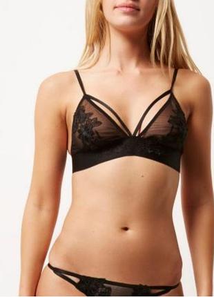Черный бюстгальтер браллет river island 14/40 80c/ 85c