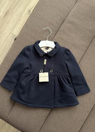 Burberry дитяча пальто тренч на дівчинку 12 м 74 см оригінал італія нове  збіркою