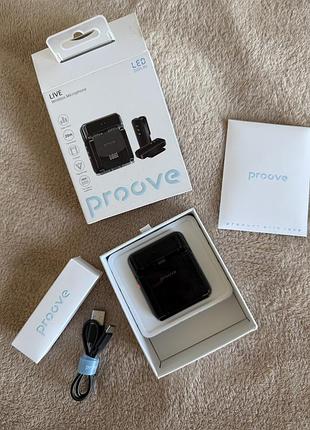 Бездротовий петличний мікрофон proove з type-c та lightning
