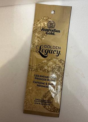 ❤️ лосьон для загара australian gold golden legacy leg-endary dha bronzer, пробник, оригинал