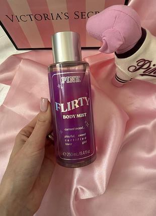 Парфумований спрей для тіла flirty fragrance mist victoria's secret pink usa