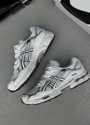 Кроссовки asics gel nyc white / grey