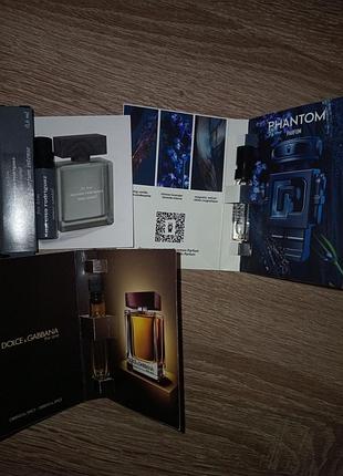 Чоловічі пробники dolce & gabbana the one for men narciso rodriguez for him musc santal phantom rabanne