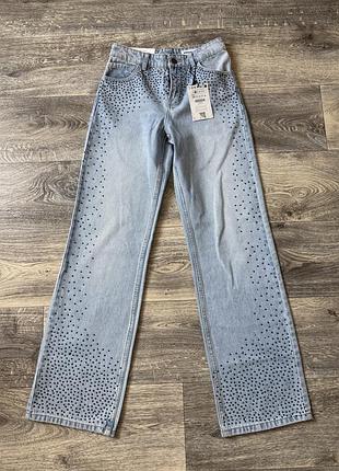 Джинси bershka 34p straight wide