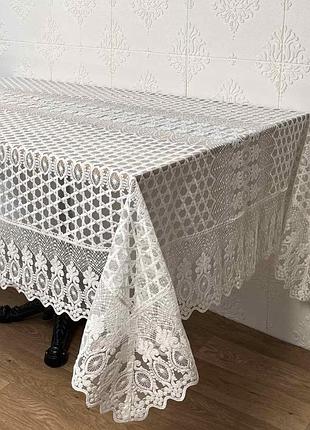 Скатертина acme tekstil 160x220 yakamoz krem pvs