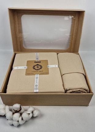 Постельное белье ae фланель 200x220 cream