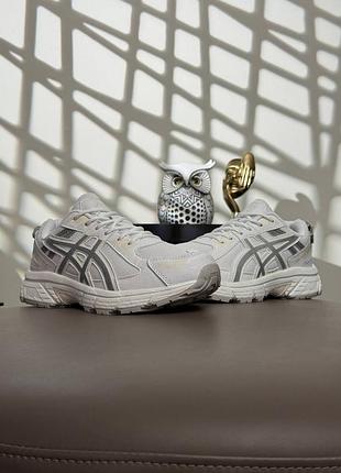 Женские кроссовки asics gel-venture 6 white metallic