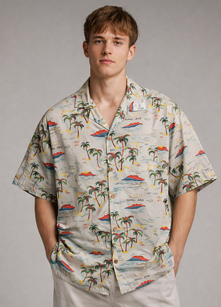 Гавайские рубашки scotch &amp; soda amsterdam гавайка тенниска вискоза
