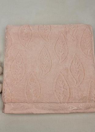 Рушник 70х140 ае microcotton-2 світло-рожевий