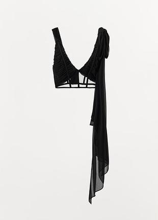 Драпований корсет топ limited collection zara