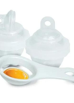 Формочки для варіння яєць без шкаралупи набір з 6 штук egg boiler