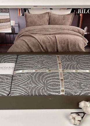 Покривало moda box 240х260 з наволочками bilge anthracite