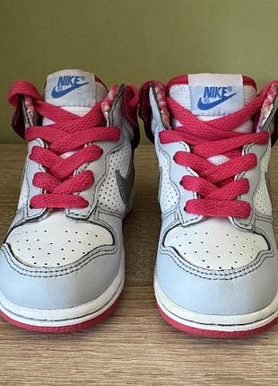 Детские кроссовки nike dunk high