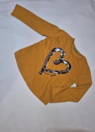 Реглан benetton для девочки 6-7 лет, 120 см