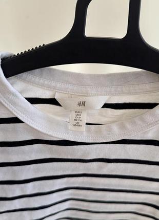 Лонгслів в полоску h&m 2