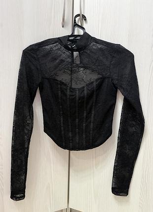 Чорна готична кофта amisu xs