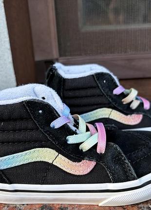 Кеди vans чорні із вставками 24,5 розмір