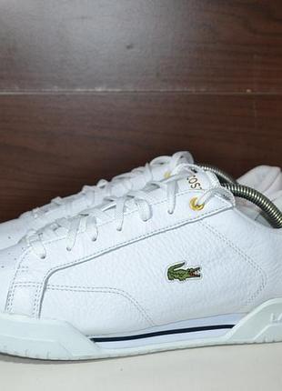 Lacoste twin serve 44.5-45р кроссовки кожаные сникерсы оригинал кеды