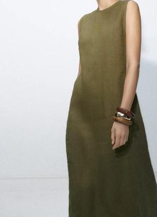 Спокуслива сукня сарафан 100% льон zara розмір s