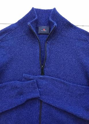 Чудовий вовняний кардиган, тепла кофта на блискавці, р.48-50