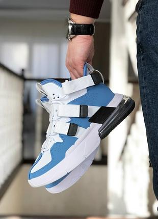 Кроссовки мужские nike air force 270 белые с голубым