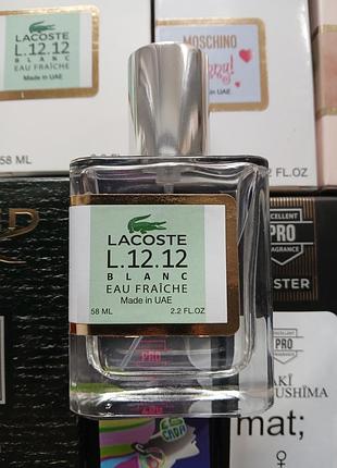 Lacoste l.12.12 blanc eau fraiche perfume newly мужской 58 мл