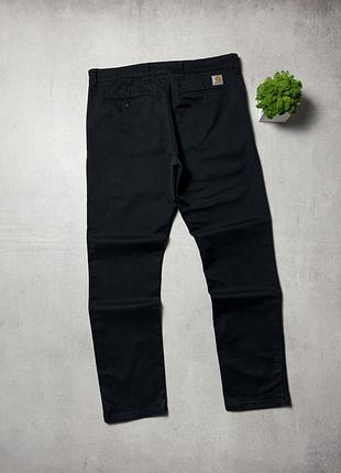 Штани чінос чорні чоловічі carhartt wip w36 l32 оригінал брюки
